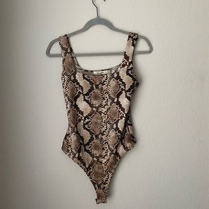 Square neck body suit
